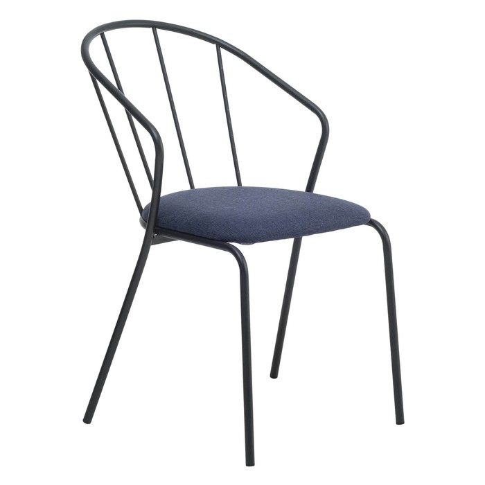 Стул "Эмили", лен синий 
Стул "Эмили", лен синий