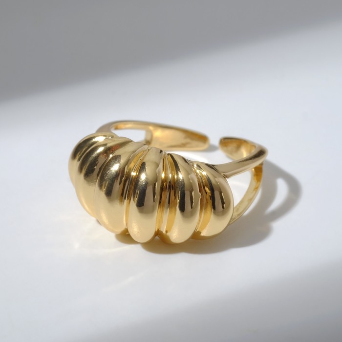 Кольцо "Коса", цвет золото, безразмерное 
Кольцо "Коса", цвет золото, безразмерное