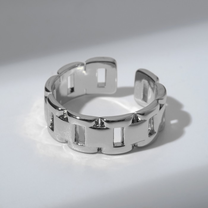 Кольцо "Пряжка", цвет серебро, безразмерное
Кольцо "Пряжка", цвет серебро, безразмерное