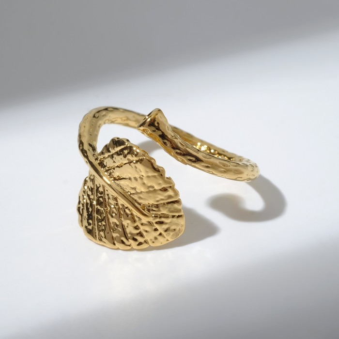 Кольцо "Лист" спираль, цвет золото, безразмерное
Кольцо "Лист" спираль, цвет золото, безразмерное