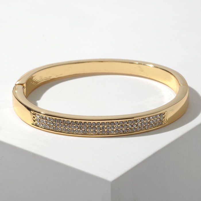 Браслет со стразами "Каркас" сплошная линия, цвет белый золоте
Браслет со стразами "Каркас" сплошная линия, цвет белый золоте