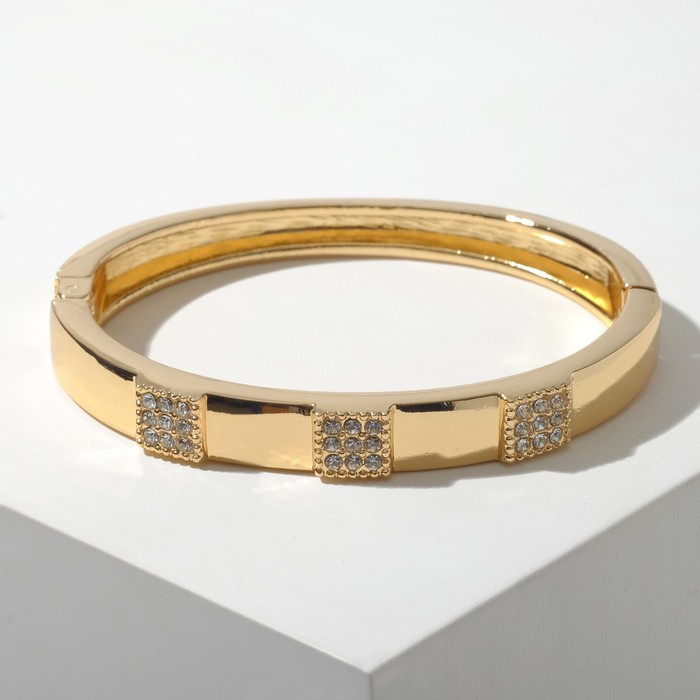 Браслет со стразами "Каркас" квадраты, цвет белый в золоте
Браслет со стразами "Каркас" квадраты, цвет белый в золоте