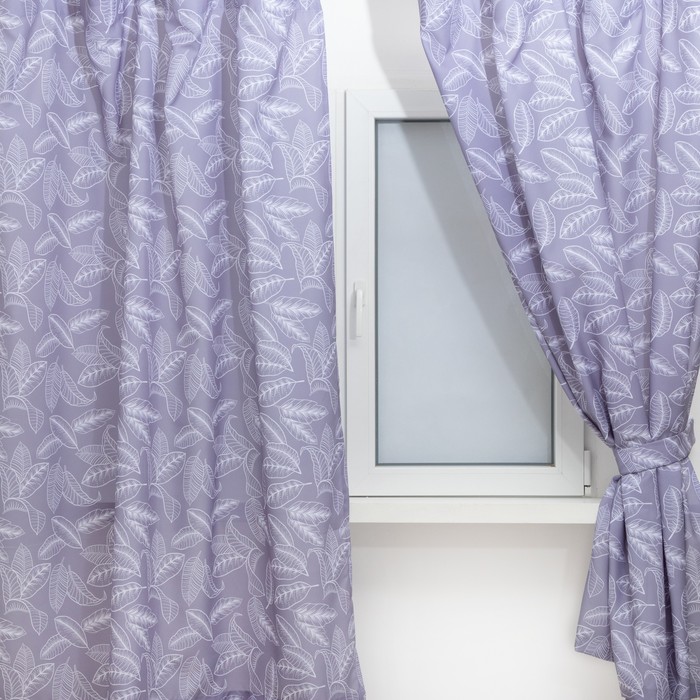 фото Комплект штор для кухни с подхватами этель ease 145х180см-2 шт., 100% п/э