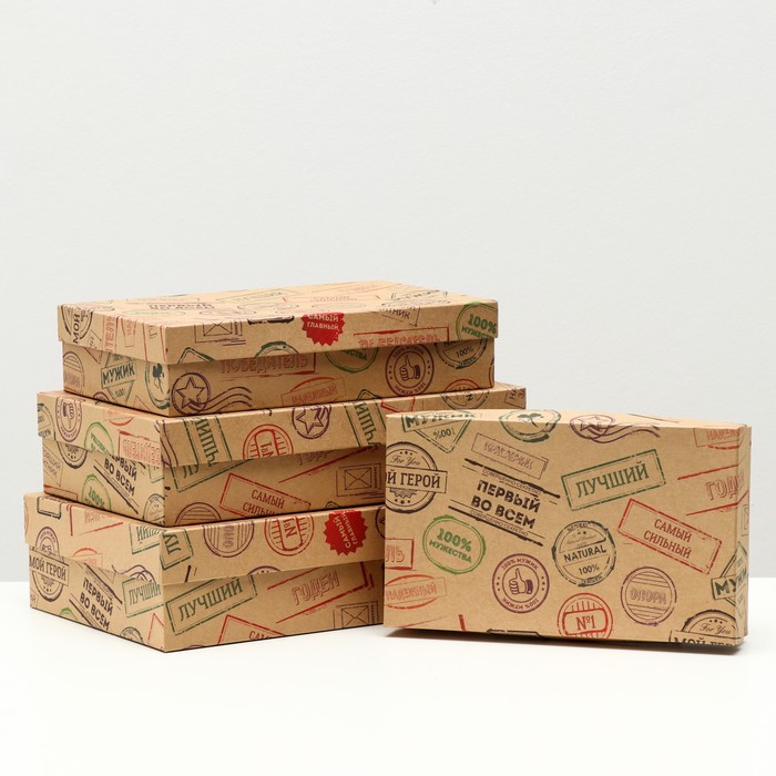 Набор коробок 4 в 1 "Мужской 3", 30 х 20 х 8 - 24 х 14 х 5 см 
Набор коробок 4 в 1 "Мужской 3", 30 х 20 х 8 - 24 х 14 х 5 см