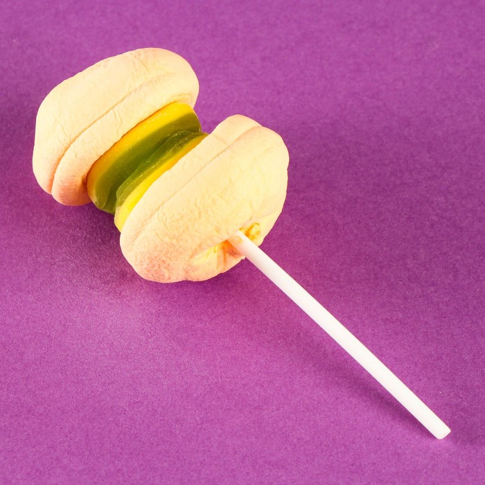 Маршмеллоу «Макбургер с начинкой», с мармеладом,18 г
Маршмеллоу «Макбургер с начинкой», с мармеладом,18 г