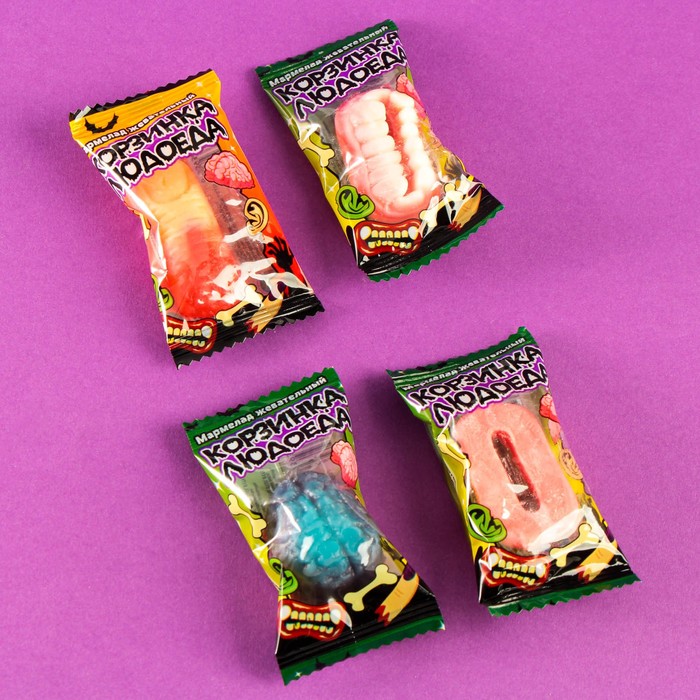 Мармелад жевательный "Корзинка людоеда", 7±1 г 
Мармелад жевательный "Корзинка людоеда", 7±1 г