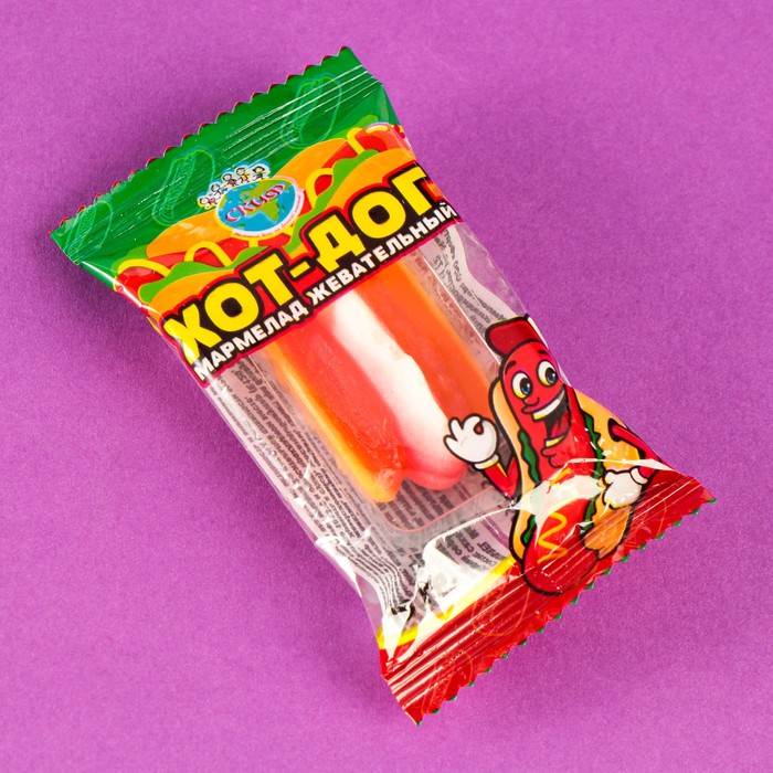 Мармелад жевательный "Хот-дог", 10 г
Мармелад жевательный "Хот-дог", 10 г