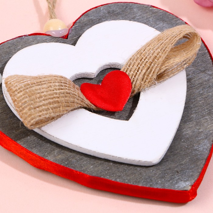 фото Подвеска деревянная «сердце»