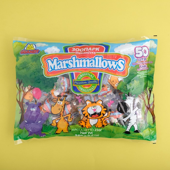 Маршмеллоу Guandy зоопарк, цветной ванильный, 250 г
Маршмеллоу Guandy зоопарк, цветной ванильный, 250 г