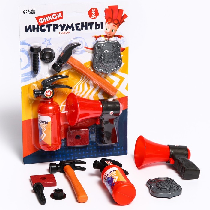 Набор инструментов Фиксики «Фикси Инструменты пожарного» 7 предметов
Набор инструментов Фиксики «Фикси Инструменты пожарного» 7 предметов