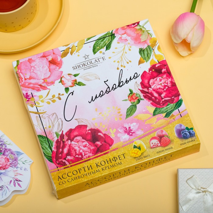 Конфета Ассорти цветное «С Любовью», манго, малина, черника, 130 г
Конфета Ассорти цветное «С Любовью», манго, малина, черника, 130 г