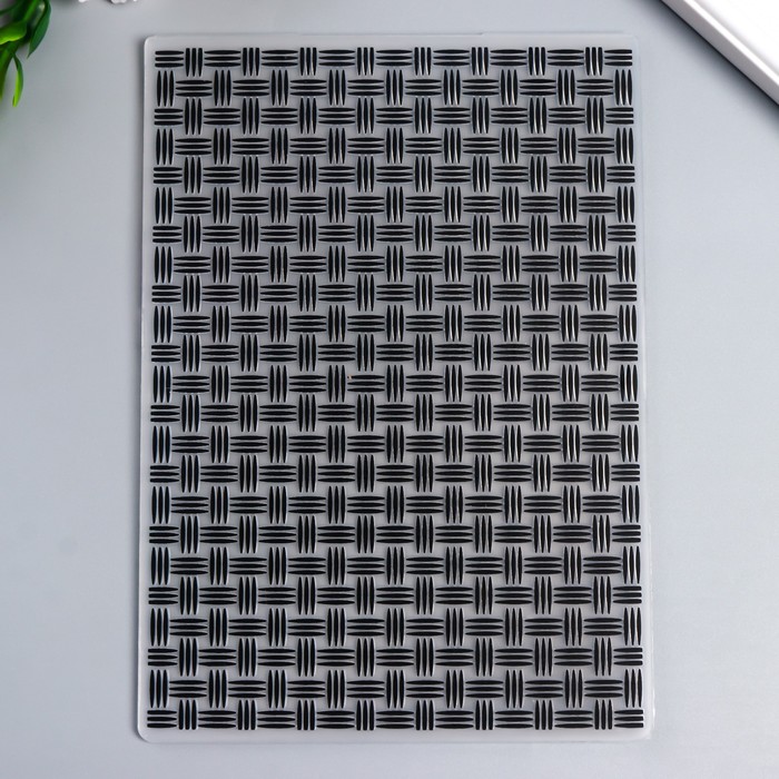 Трафарет для эмбосcирования пластик "Плетёнка" 17,8х12,7 см
Трафарет для эмбосcирования пластик "Плетёнка" 17,8х12,7 см