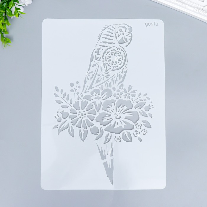 Трафарет пластик "Попугай в стиле мехенди в цветах" 29х20,8 см
Трафарет пластик "Попугай в стиле мехенди в цветах" 29х20,8 см