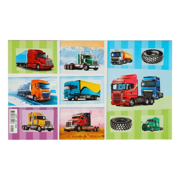 Наклейки "Тягачи" глиттер, шины, 16 х 9,7 см 
Наклейки "Тягачи" глиттер, шины, 16 х 9,7 см