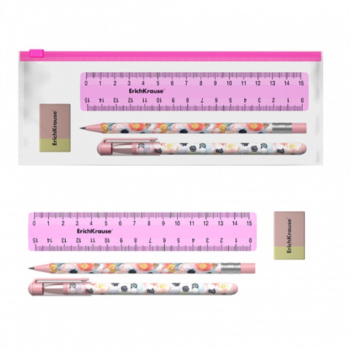 Набор в ZIP-пакете ErichKrause Flower Cocktail, 4 предмета
Набор в ZIP-пакете ErichKrause Flower Cocktail, 4 предмета