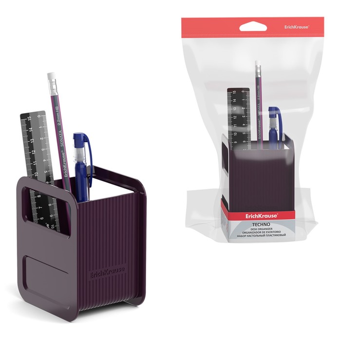 Набор настольный ErichKrause Techno Marsala, 3 предмета, фиолетовый
Набор настольный ErichKrause Techno Marsala, 3 предмета, фиолетовый