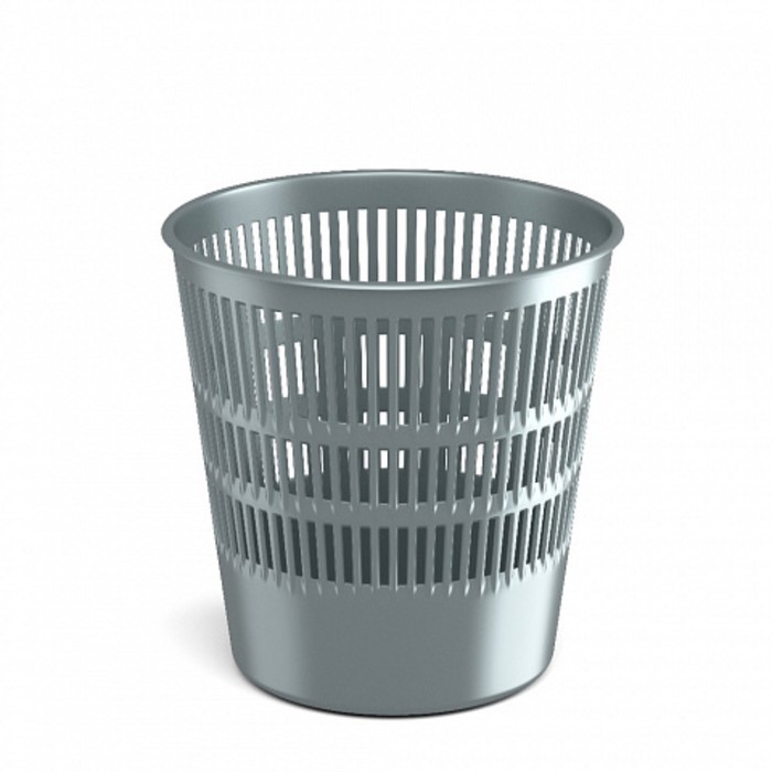 Корзина для бумаг и мусора ErichKrause Ice Metallic, 12 литров, пластик, сетчатая, серебряная
Корзина для бумаг и мусора ErichKrause Ice Metallic, 12 литров, пластик, сетчатая, серебряная