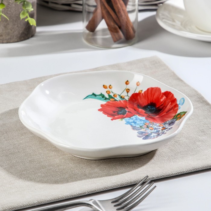 Тарелка «Мак акварель», d=16 см
Тарелка «Мак акварель», d=16 см