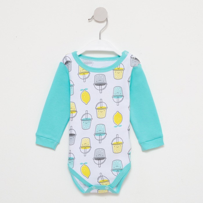 Боди детское «Лимончик», цвет белый/стаканчики, рост 86 см 
Боди детское «Лимончик», цвет белый/стаканчики, рост 86 см
