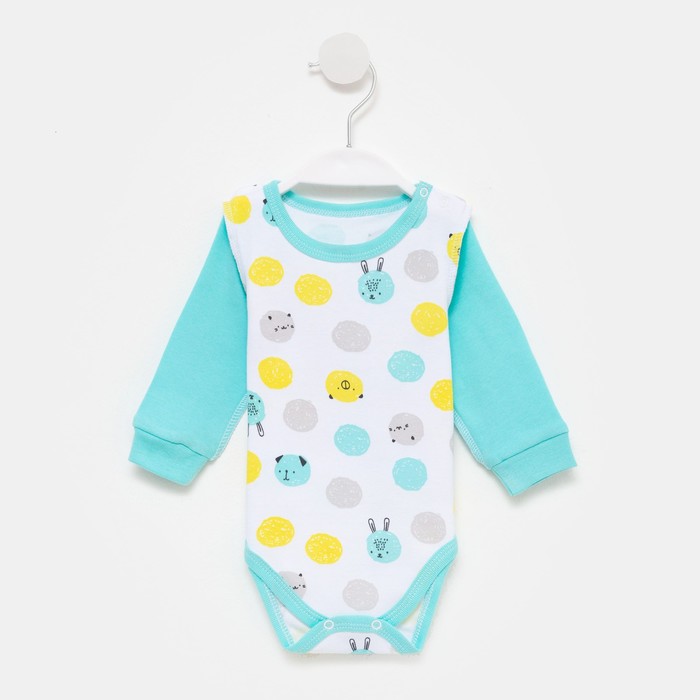 Боди детское «Лимончик», цвет белый/кружочки, рост 68 см
Боди детское «Лимончик», цвет белый/кружочки, рост 68 см