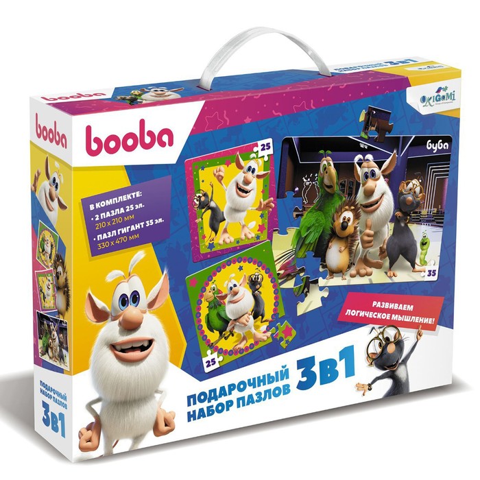 Пазл 3 в 1 «Буба»
Пазл 3 в 1 «Буба»