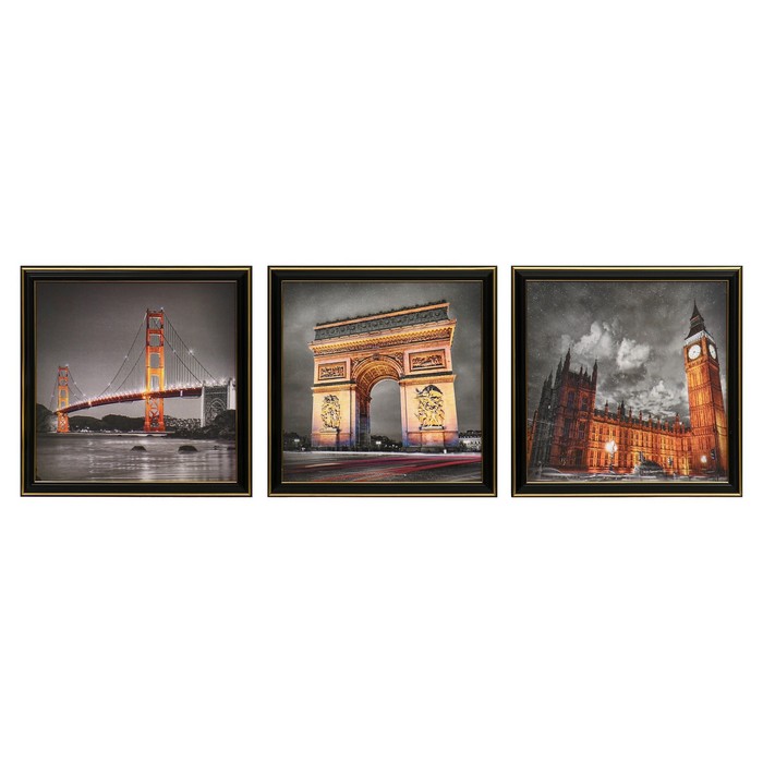 Картина модульная "Вид города" 25х75(28х84) см 3шт-25х25(28х28)см
Картина модульная "Вид города" 25х75(28х84) см 3шт-25х25(28х28)см