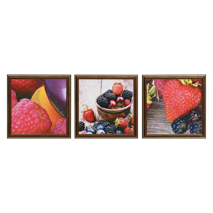 Картина модульная "Ягоды" 25х75(28х84) см 3шт-25х25(28х28)см
Картина модульная "Ягоды" 25х75(28х84) см 3шт-25х25(28х28)см