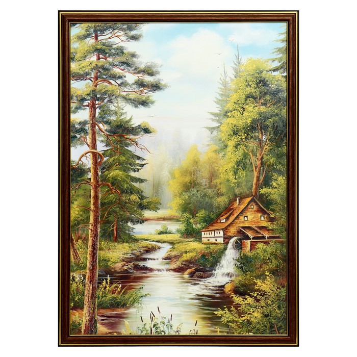 Картина "Домик у ручья" 35х50(38х53) см
Картина "Домик у ручья" 35х50(38х53) см