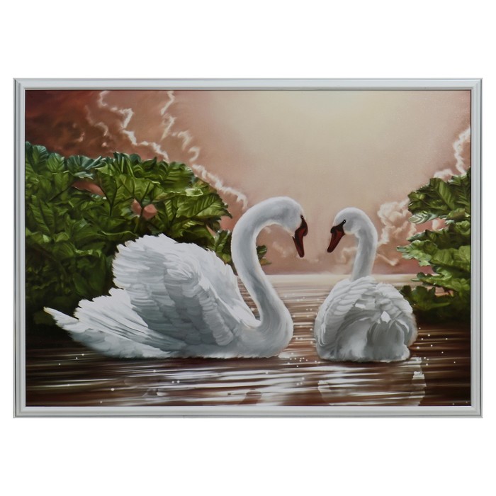 Картина "Пара лебедей" 50х70(53х73) см
Картина "Пара лебедей" 50х70(53х73) см