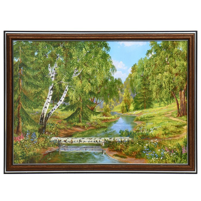 Картина "Берёзовый мостик" 25 х 35(28х38) см
Картина "Берёзовый мостик" 25 х 35(28х38) см