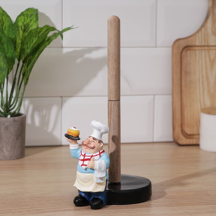 Держатель для бумажных полотенец «Повар», 15×11,5 см
Держатель для бумажных полотенец «Повар», 15×11,5 см