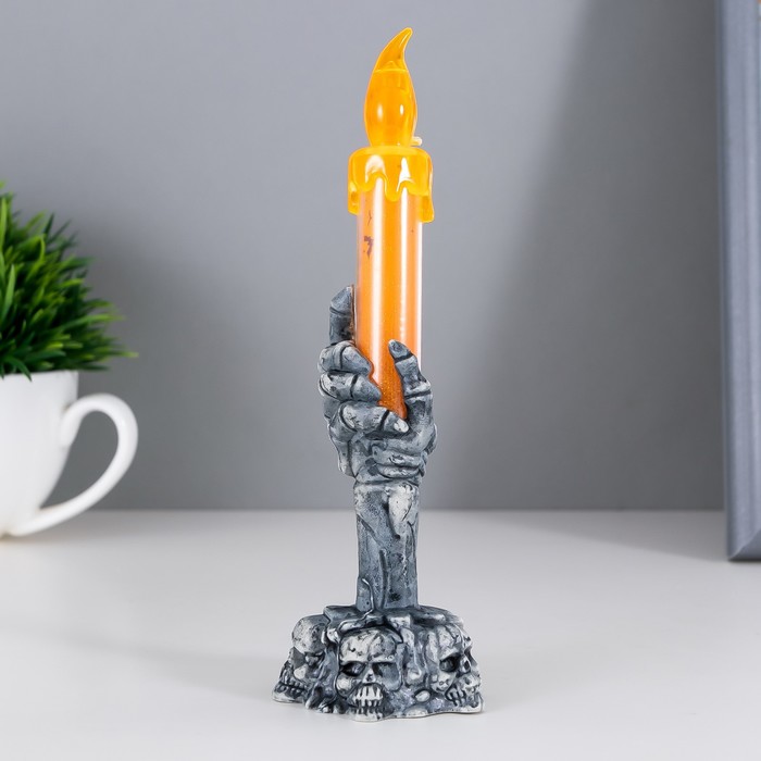 Ночник "Рука со свечой" LED от батареек 3хLR44 черно-оранжевый 4,5х4,5х15 см
Ночник "Рука со свечой" LED от батареек 3хLR44 черно-оранжевый 4,5х4,5х15 см