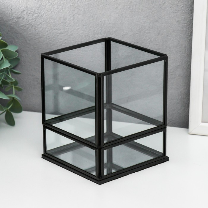 Подсвечник стекло на 1 свечу "Лофт. Прямоугольник" чёрный 12,3х10,2х10,2 см
Подсвечник стекло на 1 свечу "Лофт. Прямоугольник" чёрный 12,3х10,2х10,2 см