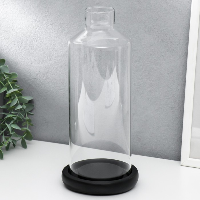 Подсвечник дерево, стекло на 1 свечу "Бутыль" 29х12,5х12,5 см 
Подсвечник дерево, стекло на 1 свечу "Бутыль" 29х12,5х12,5 см