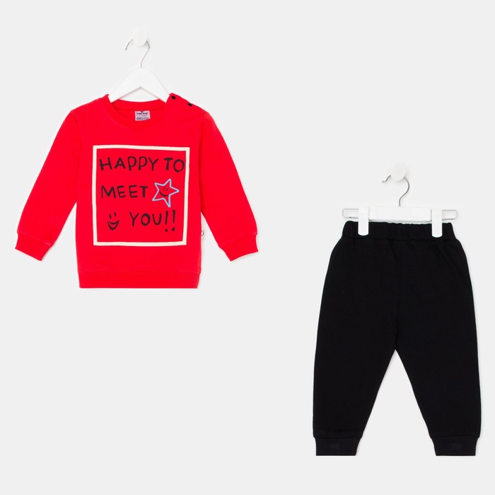 Комплект детский, цвет красный/чёрный, рост 86-92 см
Комплект детский, цвет красный/чёрный, рост 86-92 см