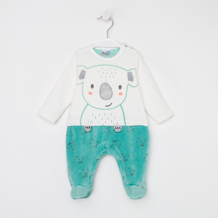 Комбинезон детский, цвет молочный/бирюзовый, рост 50-56 см
Комбинезон детский, цвет молочный/бирюзовый, рост 50-56 см