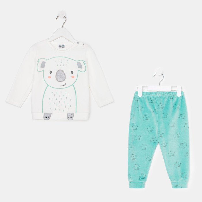 Комплект детский, цвет молочный/бирюзовый, рост 92-98 см
Комплект детский, цвет молочный/бирюзовый, рост 92-98 см