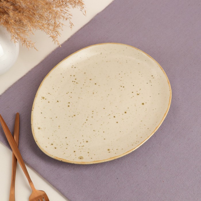 Тарелка подстановочная "Овальная", SAND Space, 22*26 см
Тарелка подстановочная "Овальная", SAND Space, 22*26 см