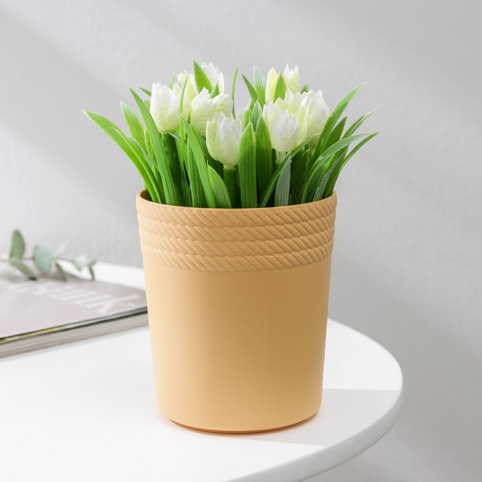 Кашпо для цветов «Кайма», 9,5×11 см, цвет МИКС
Кашпо для цветов «Кайма», 9,5×11 см, цвет МИКС