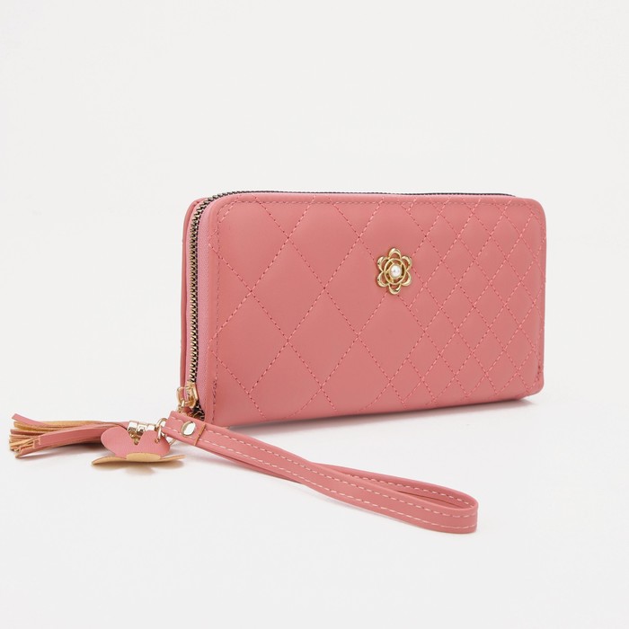 Кошелёк на молнии, цвет розовый
Кошелёк на молнии, цвет розовый