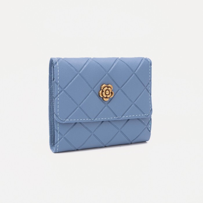 Кошелёк женский, отдел на клапане, цвет голубой
Кошелёк женский, отдел на клапане, цвет голубой