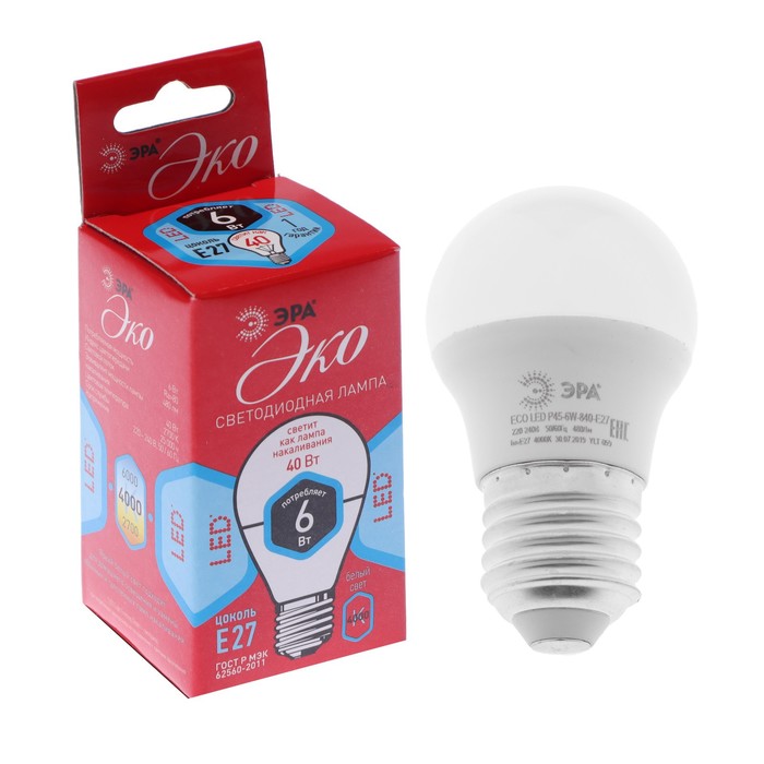 Лампа светодиодная ЭРА RED LINE ECO LED, E27, 6 Вт, 4000 К, 480 Лм, шар, нейтральный белый
Лампа светодиодная ЭРА RED LINE ECO LED, E27, 6 Вт, 4000 К, 480 Лм, шар, нейтральный белый