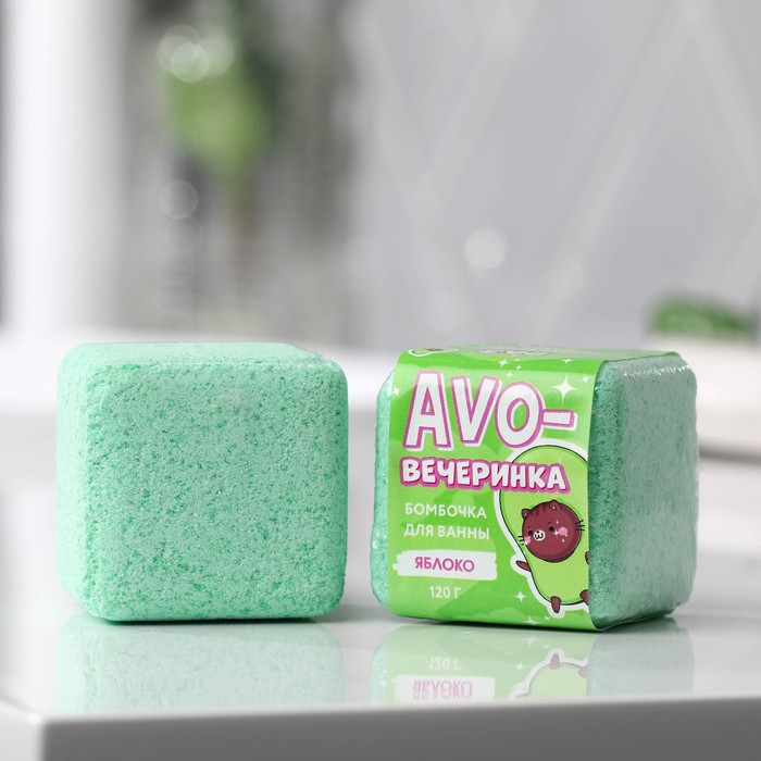 Бурлящий кубик «AVO-вечеринка», с ароматом яблока, 120 г
Бурлящий кубик «AVO-вечеринка», с ароматом яблока, 120 г