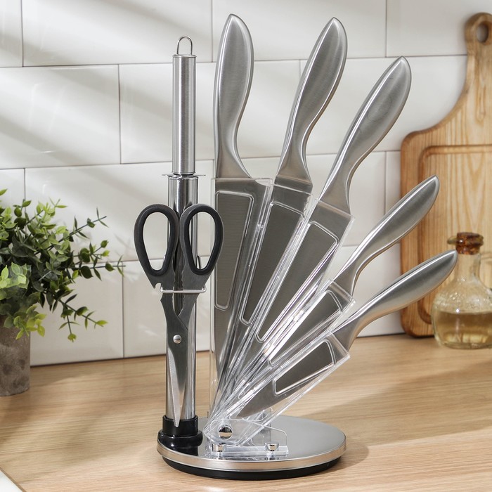 Набор ножей Salomon, 7 предметов, цвет хромированный
Набор ножей Salomon, 7 предметов, цвет хромированный