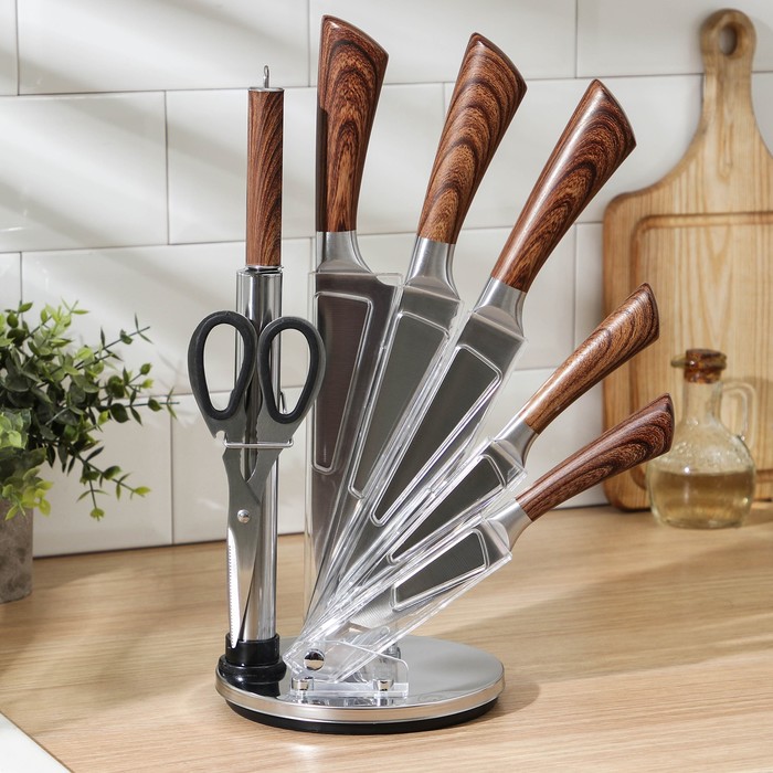 Набор ножей Fоrest, 7 предметов, цвет коричневый
Набор ножей Fоrest, 7 предметов, цвет коричневый