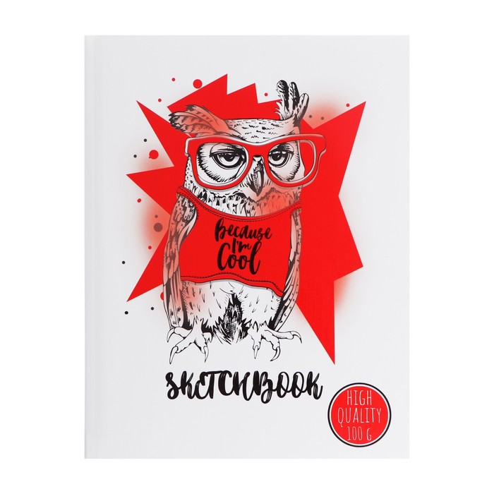 Скетчбук А5, 96 листов "Сова", твёрдая обложка, глянцевая ламинация, тиснение "лён", блок 100 г/м²
Скетчбук А5, 96 листов "Сова", твёрдая обложка, глянцевая ламинация, тиснение "лён", блок 100 г/м²