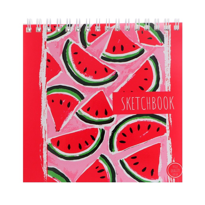 Скетчбук А6+, 40 листов на гребне "Арбузы", обложка мелованный картон, жёсткая подложка, блок 100 г/м²
Скетчбук А6+, 40 листов на гребне "Арбузы", обложка мелованный картон, жёсткая подложка, блок 100 г/м²