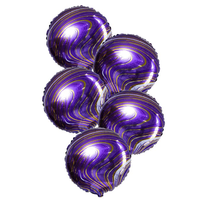 Шар фольгированный 18" «Мрамор», круг, набор 5 шт., цвет фиолетовый
Шар фольгированный 18" «Мрамор», круг, набор 5 шт., цвет фиолетовый