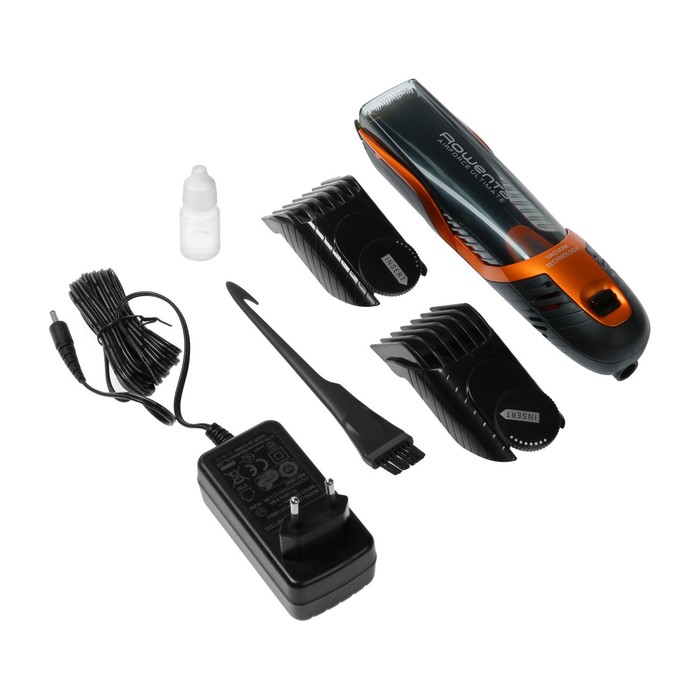 Машинка для стрижки Rowenta TN9300F6, 0.5-18 мм, 2 насадки, АКБ/220В, черно-оранжевая
Машинка для стрижки Rowenta TN9300F6, 0.5-18 мм, 2 насадки, АКБ/220В, черно-оранжевая