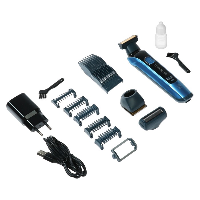 Триммер Rowenta TN6200F4, для бороды, 7 насадок, АКБ, черно-синий
Триммер Rowenta TN6200F4, для бороды, 7 насадок, АКБ, черно-синий
